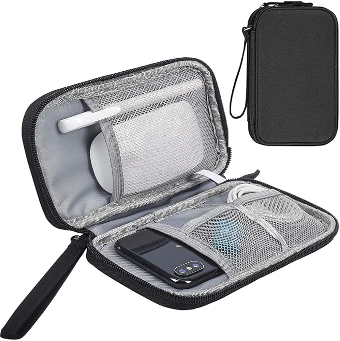 Electronics Accessories Bag / Electronic Organizer Case, Durable Small by Qinntono