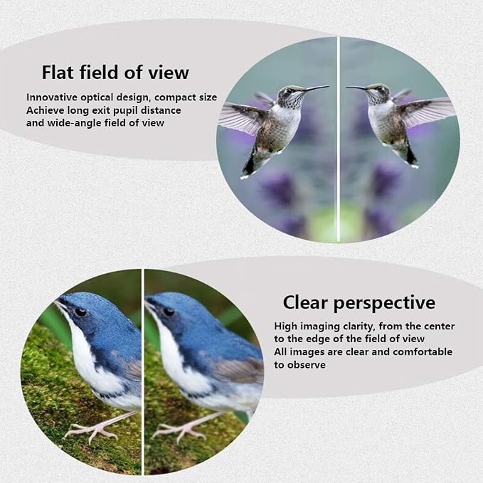 8x42ED Compact Binoculars for Adults – High-Powered BAK4 Prisms, Diamond White - Image 5