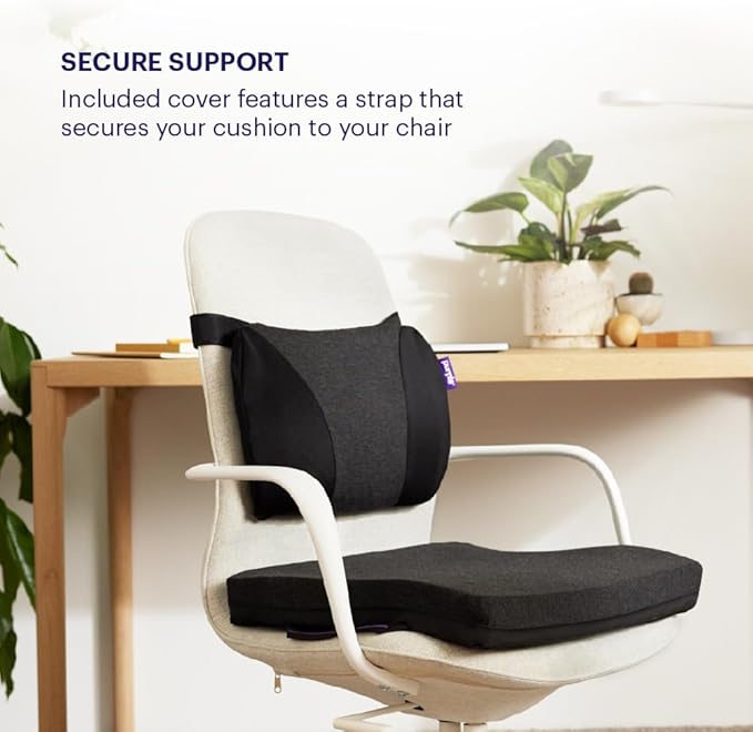 Purple Back Cushion | Pressure Reducing Grid Designed - Image 4