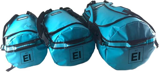 Element Equipment Trailhead Duffel Bag Shoulder Straps Waterproof Teal Large - Image 8