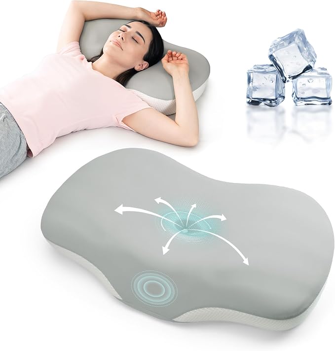 Cervical Pillow for Neck and Shoulder Support, Ergonomic Memory Foam Contour by LTHTRADE