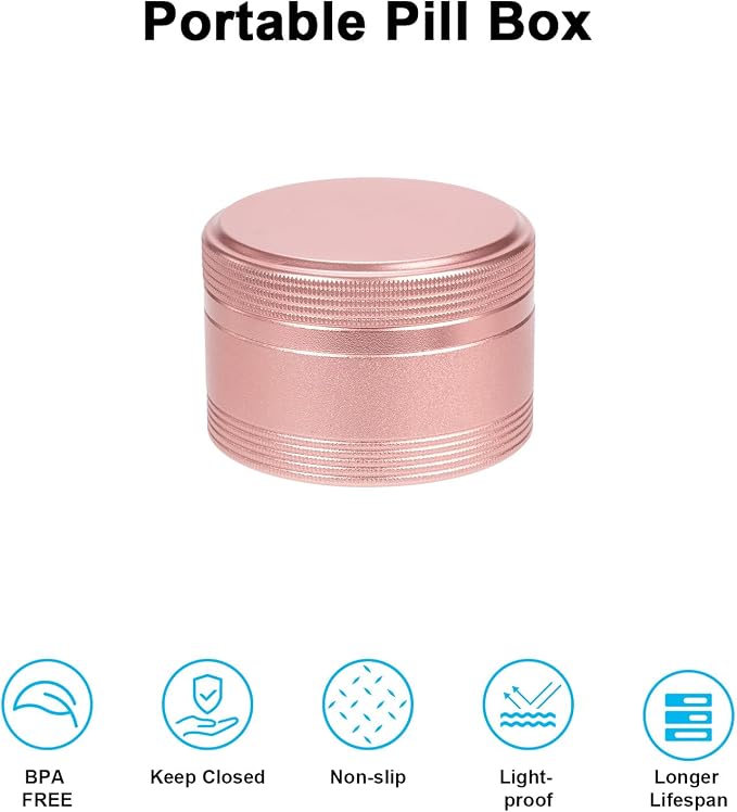 Small Metal Pill Box Pill Container - Image 6