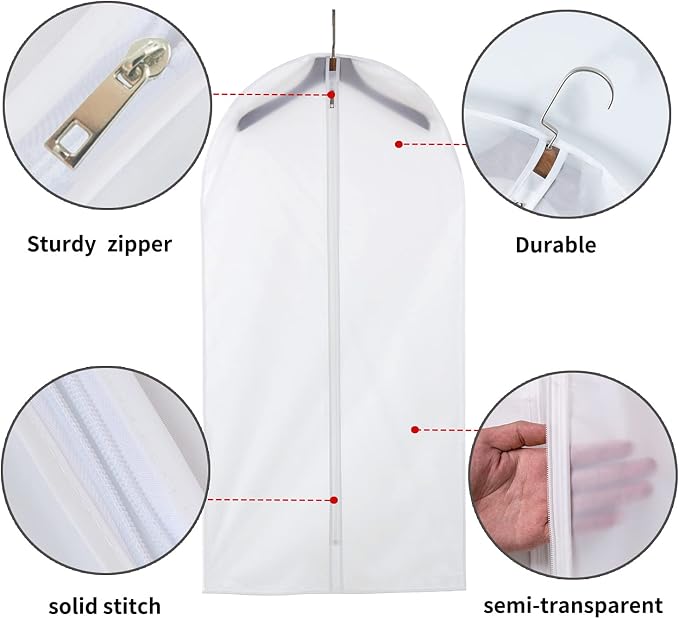 36" Women Suit Bags, Garment Bags - Image 3