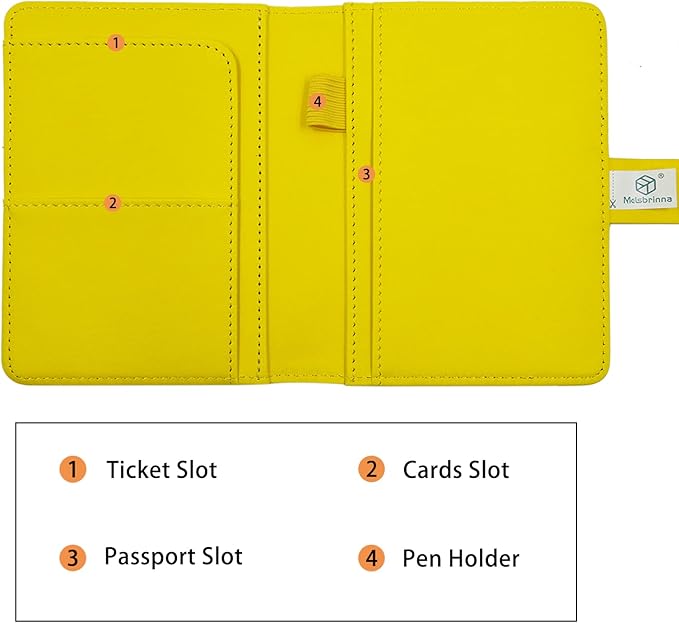 Melsbrinna Premium Leather Passport Holder Covers Case, Waterproof Rfid - Image 4