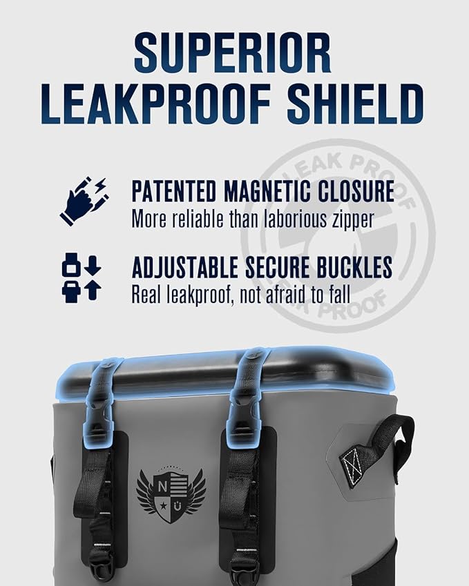 Magnetic Soft Cooler, Zipperless Soft Sided Cooler Bag - Image 2