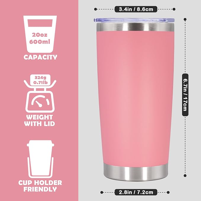 20oz Tumbler Stainless Steel Tumbler Cup - Image 4