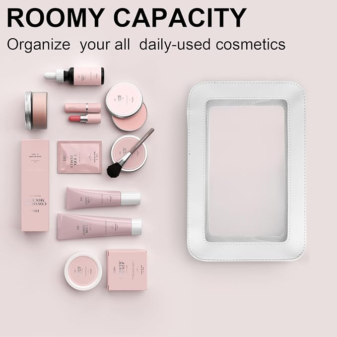 LETGO Clear Makeup Bags, TSA Approved Toiletry Bag - Image 4