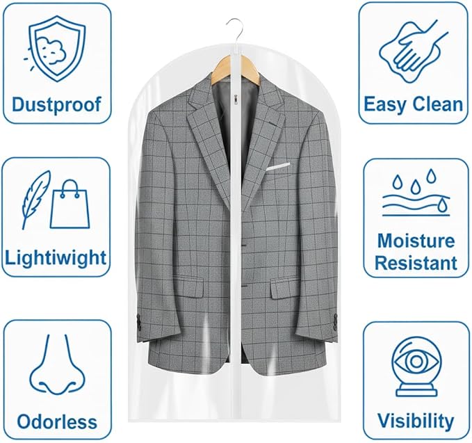 All Clear Garment Bags for Travel - Image 3