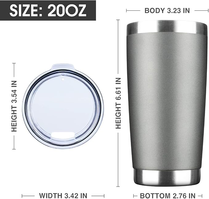 20oz Tumbler Bulk Stainless Steel Vacuum Insulated Tumblers - Image 2