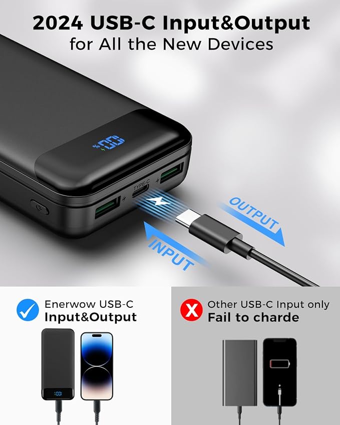 Portable Charger Power Bank 40000mAh Powerbank PD 30W and QC 4.0 Fast Charging - Image 5