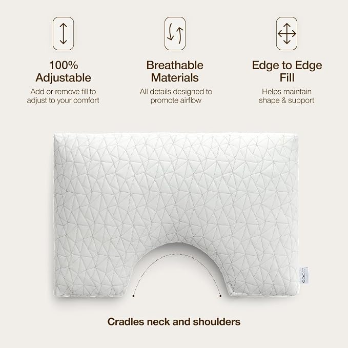 Coop Home Goods Original Cut-Out Adjustable Pillow, King Size Bed Pillows - Image 5