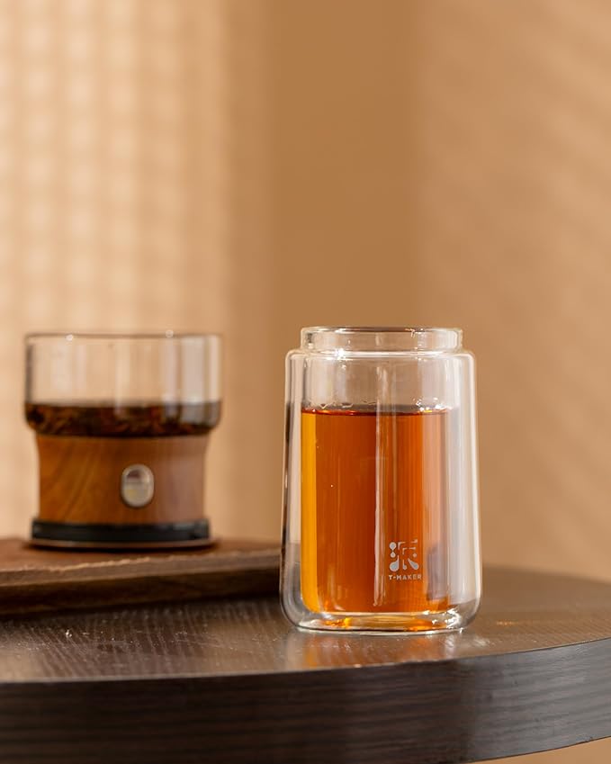 ZENS Modern Glass Infuser Teapot, One Touch Tea Maker - Image 8