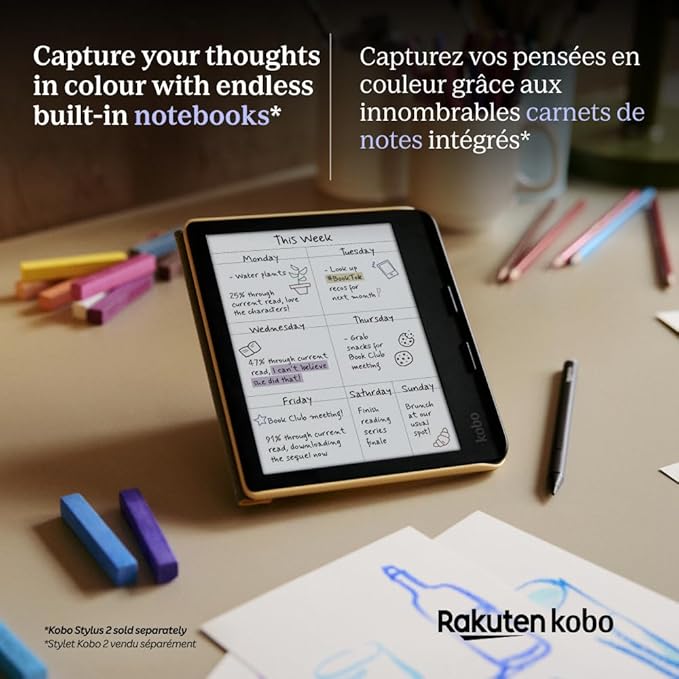 Kobo Libra Colour | eReader | 7” Glare-Free Colour E Ink Kaleido™ 3 Display | - Image 5