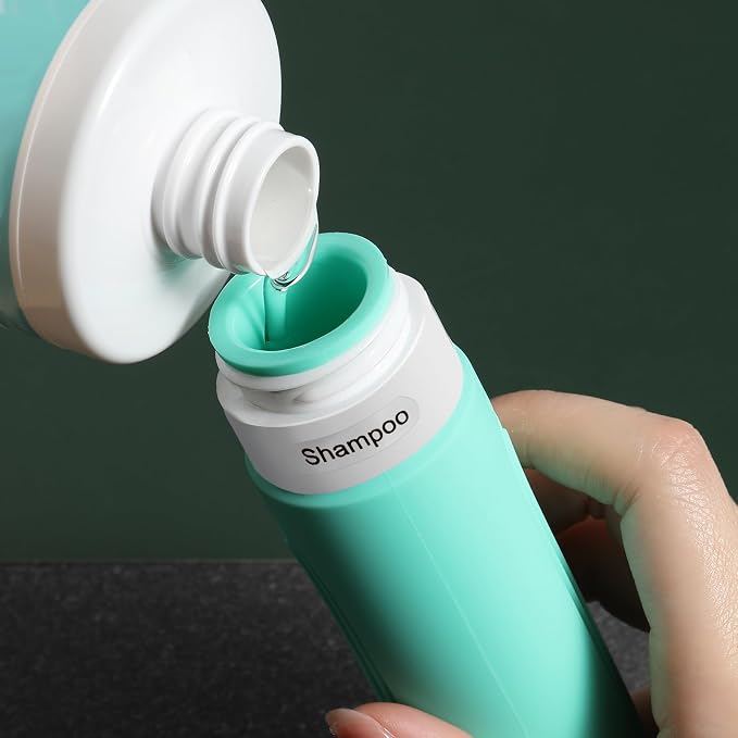 Travel Bottles for Toiletries, 5 Pack TSA Approved Travel Size Containers - Image 3