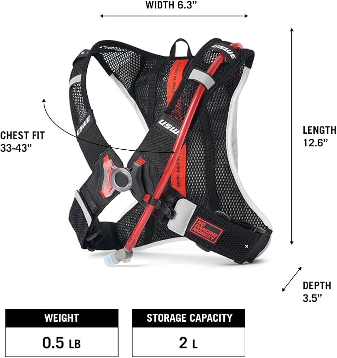 USWE Race 2.0, Ultra Lightweight Hydration Backpack - Image 4