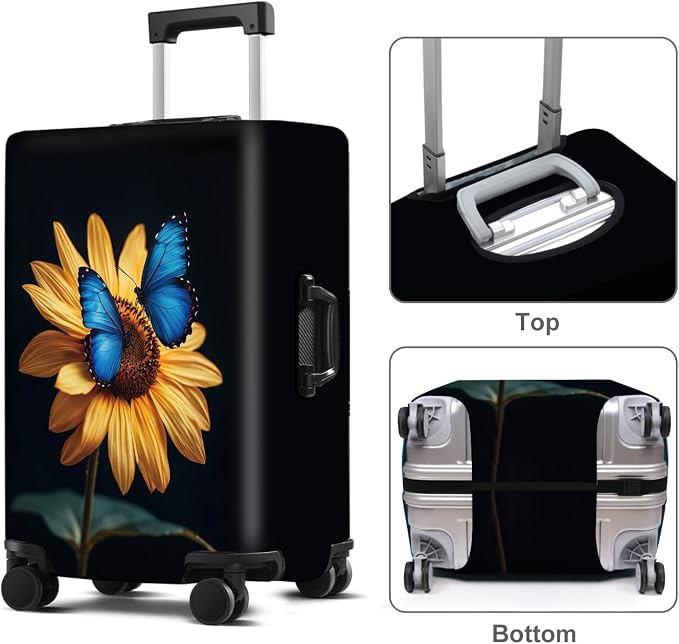 Luggage Cover Washable Suitcase Protector Anti-scratch Suitcase cover Fits - Image 2