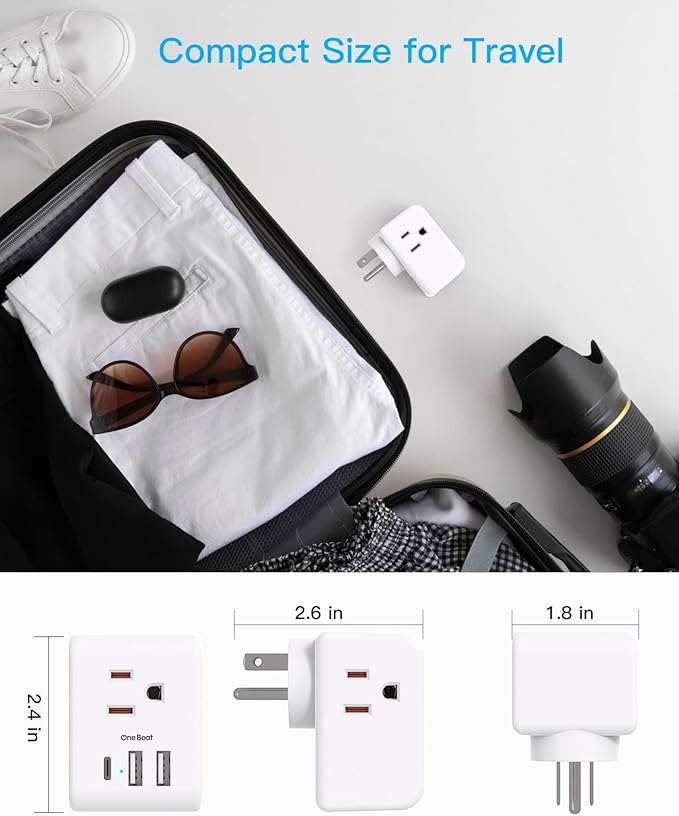 Multi Plug Outlet Extender, Power Strip Non Surge Protector Electric Outlet - Image 5