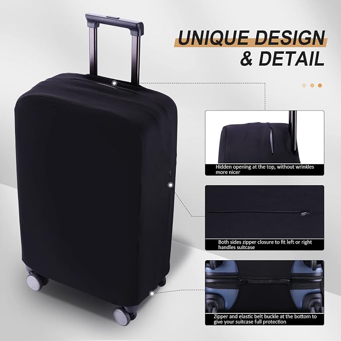 Travel Luggage Cover Suitcase Protector Scratch-Resistant Fit 19-31 Inch - Image 3