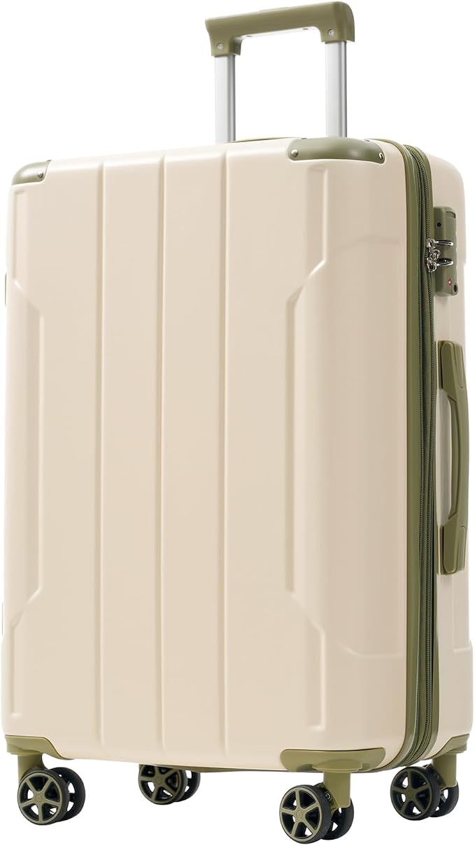 Merax 28 Inch Expandable Checked Luggage, Hardshell ABS Large Suitcase by Merax