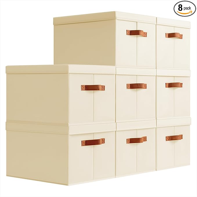 Storage Bins with Lids by Homsorout