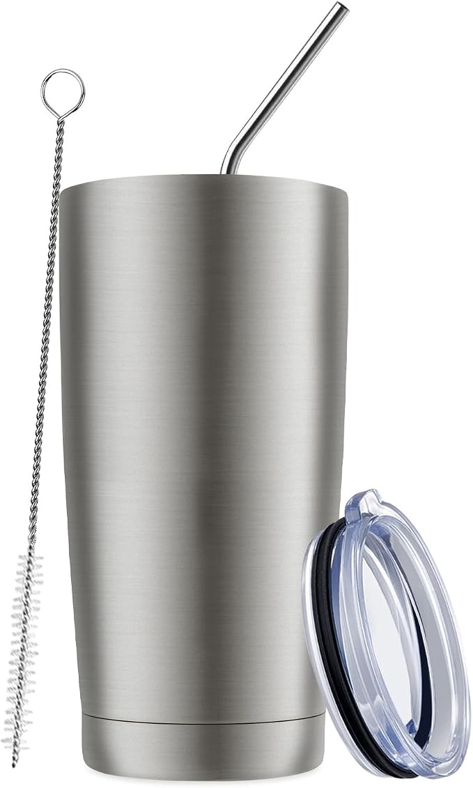 MEWAY 20oz Tumbler Cup Double Wall Vacuum Insulated Travel Mug Bulk, Stainless by MEWAY