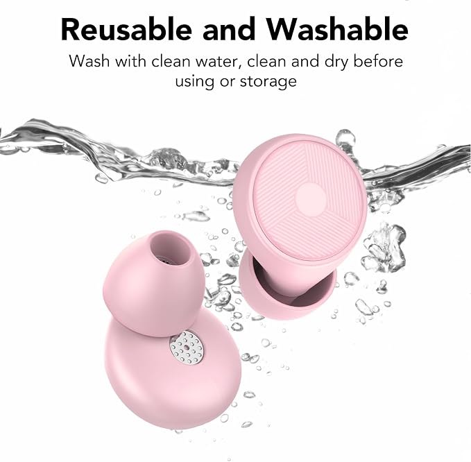 Ear Plugs for Sleeping Noise Cancelling -45dB, Soft and Reusable Silicone - Image 7