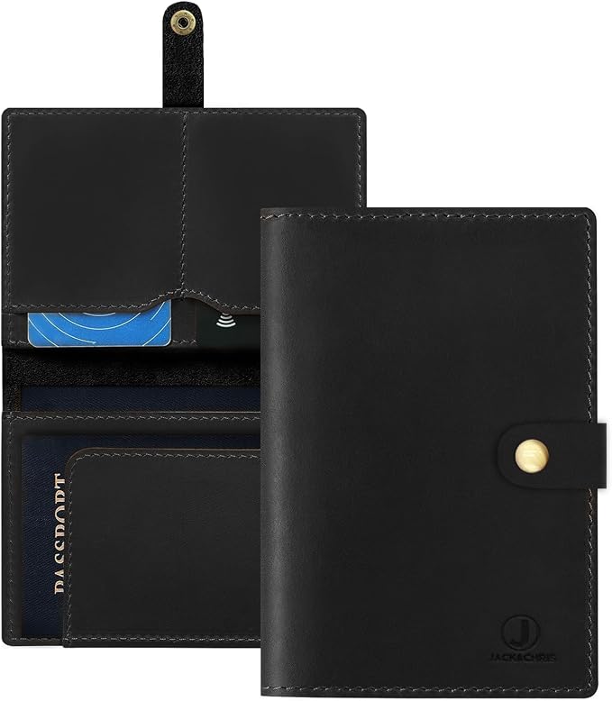 Jack&Chris Genuine Leather Passport Holder by JackChris