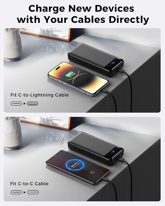 Portable Charger Power Bank 40000mAh Powerbank PD 30W and QC 4.0 Fast Charging - Image 4