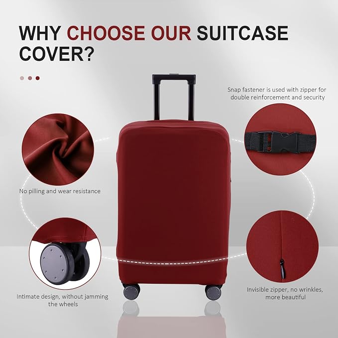 Travel Luggage Cover Suitcase Protector Scratch-Resistant Fit 19-31 Inch - Image 7