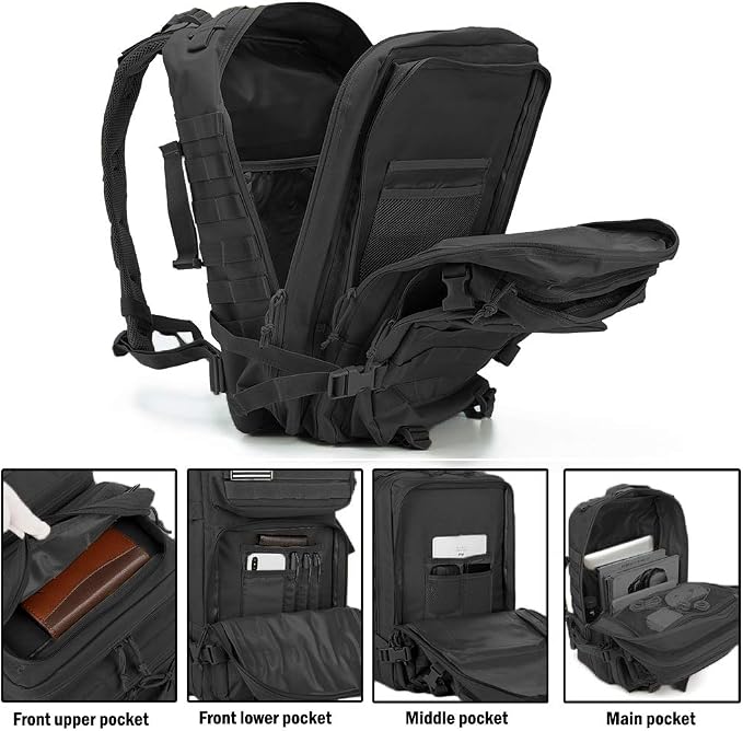 QT&QY 45L Military Tactical Backpacks - Image 5