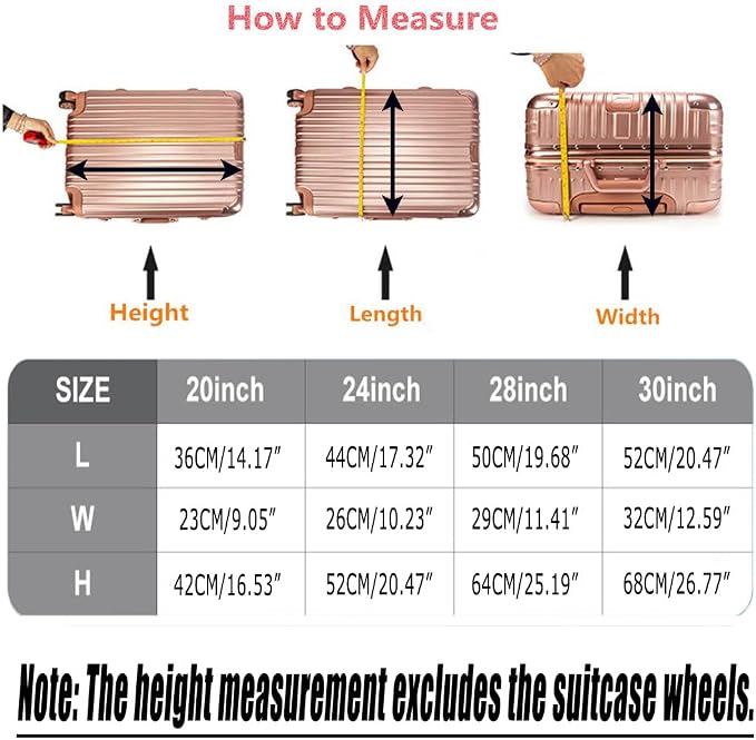 0.4mm Thick Transparent PVC Luggage Protector Cover Set, Waterproof TSA - Image 2