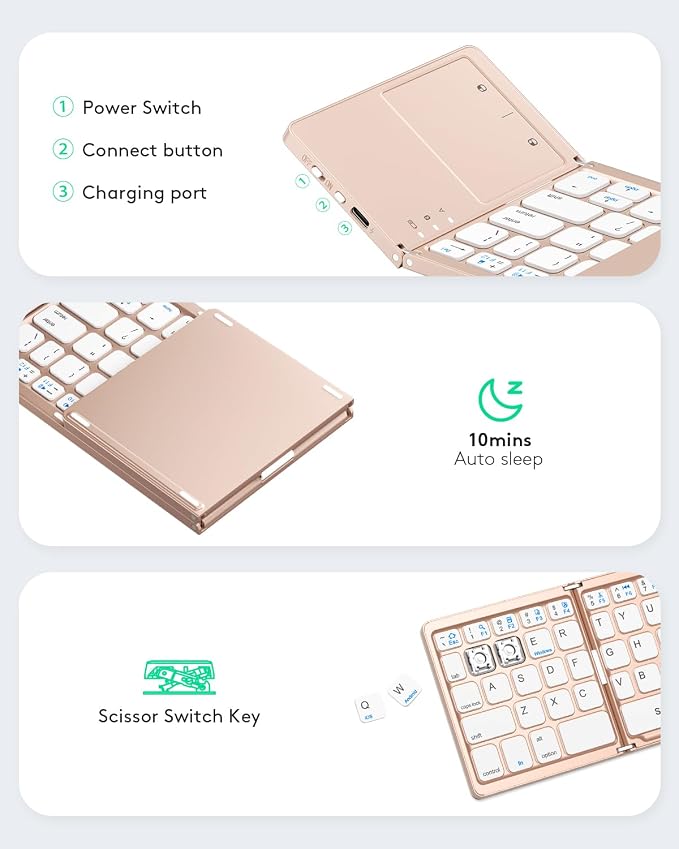 Samsers Foldable Bluetooth Keyboard - Image 6