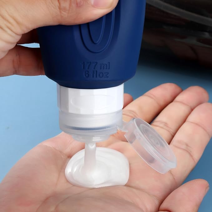 Travel Bottles for Toiletries, Large 6oz Oversize Containers, BPA Free Leak - Image 4