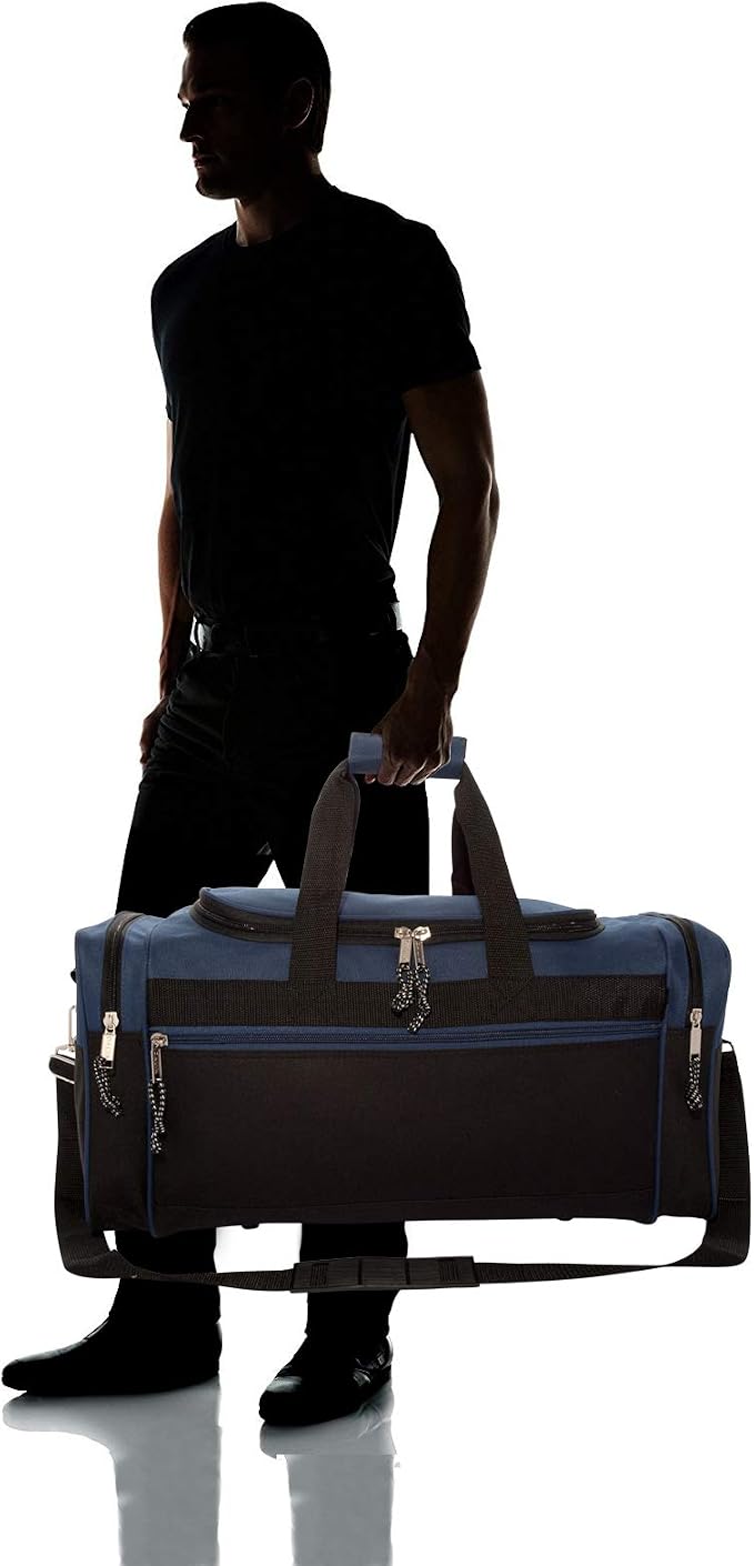 DALIX 21" Blank Sports Duffle Bag Gym Bag Travel Duffel - Image 7