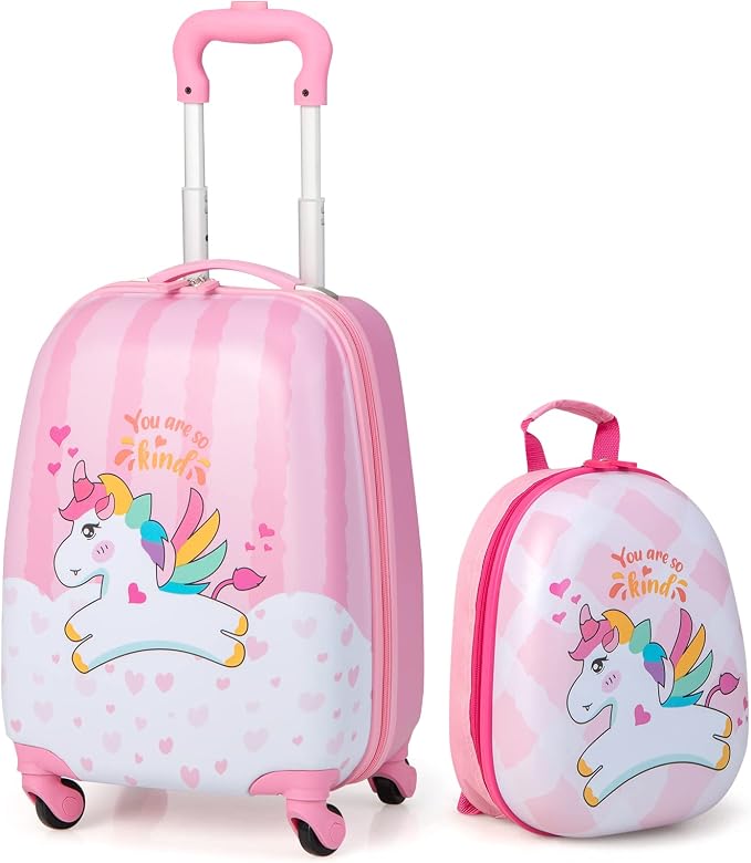 HONEY JOY Kids Luggage, Lightweight Toddler Girls Suitcase, Durable ABS by HONEYJOY