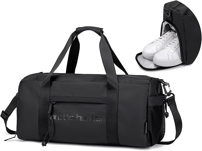 Small Gym Bag Duffel Bag for Men Women by ARCTIC+HUNTER+AH