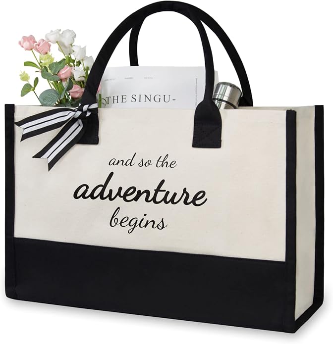 TOPDesign Canvas Tote Bag, Bridal Shower Gifts by TOPDesign