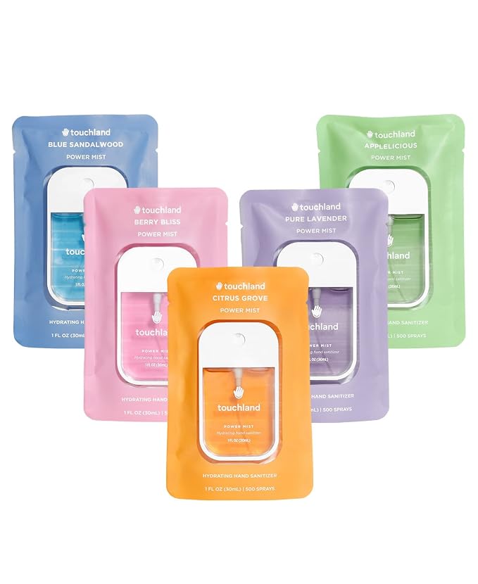 Touchland Power Mist Hydrating Hand Sanitizer Spray, TOP 5 Set, 1 FL. OZ. by Touchland