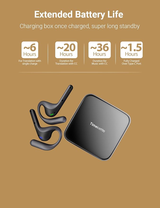 Timekettle W4 Pro AI Interpreter Earbuds, Translator Device Supporting 40 - Image 8