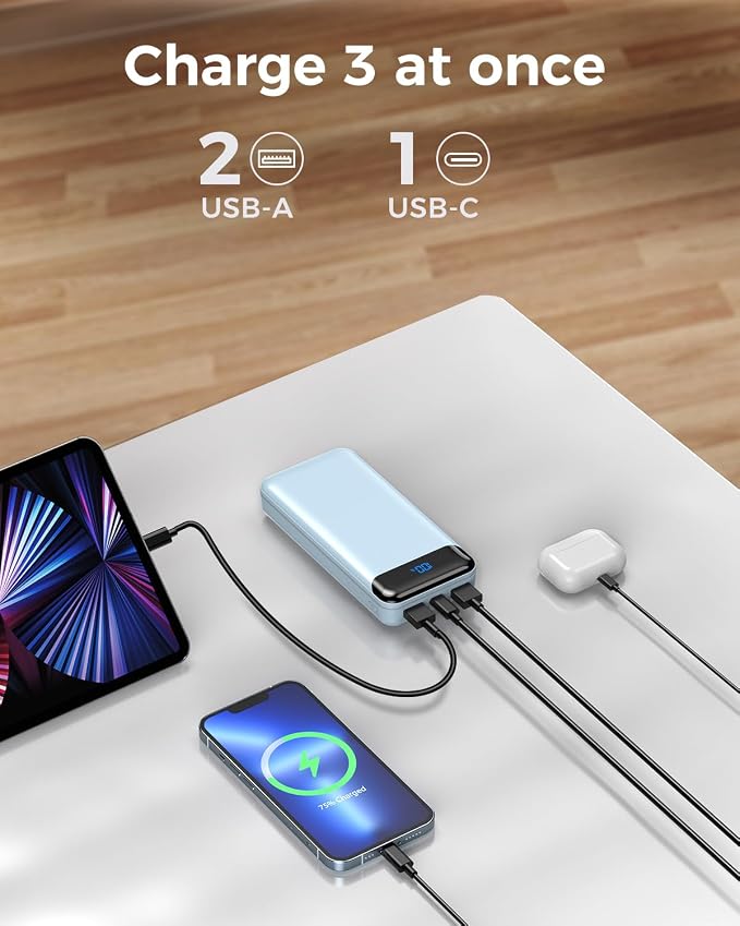 Portable Charger Power Bank 40000mAh Powerbank PD 30W and QC 4.0 Fast Charging - Image 6
