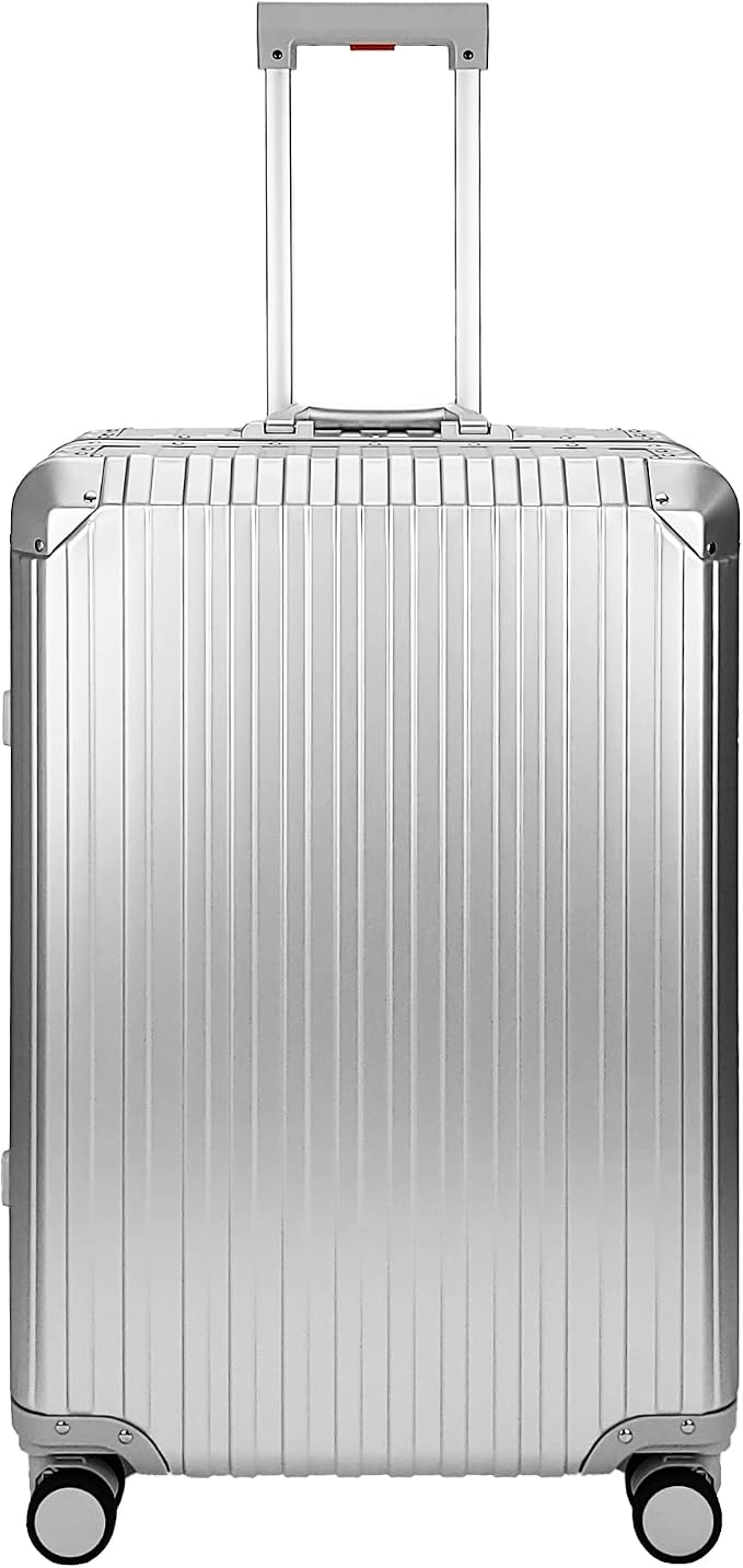 All Aluminum Luggage Suitcase 3 Sizes TSA Lock Carry On Silver - Image 5