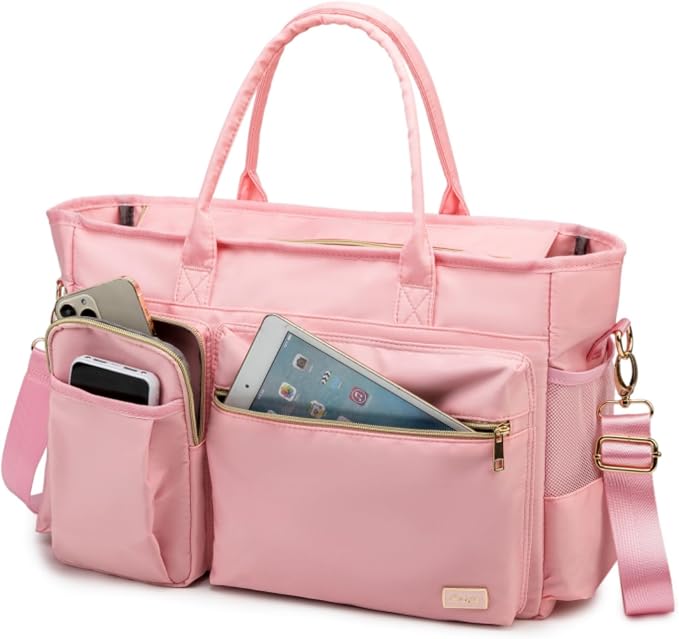 Laptop Tote Bag, Middle Size Computer Messenger Teacher Bag - Image 2