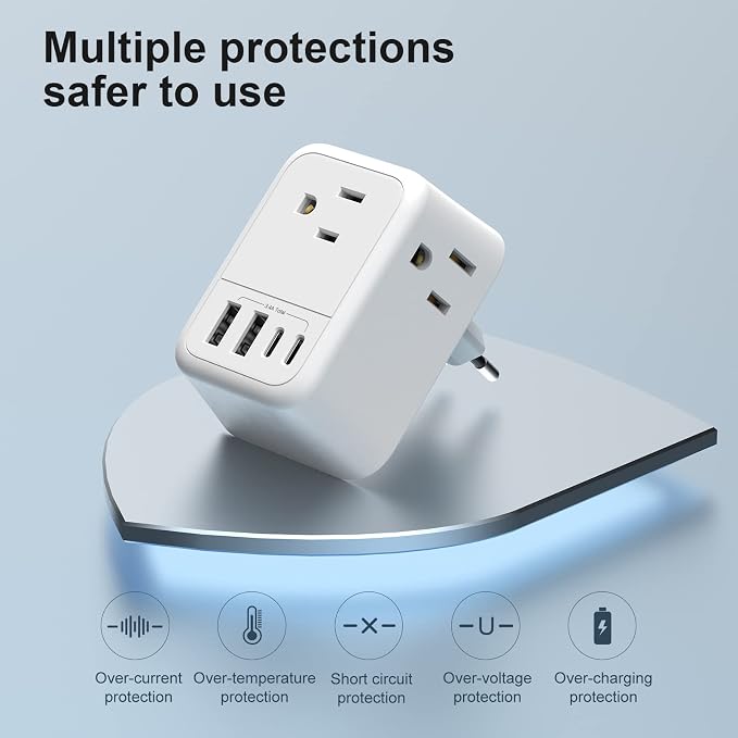 International Travel Adapter, Europe Travel Adapter - Image 8