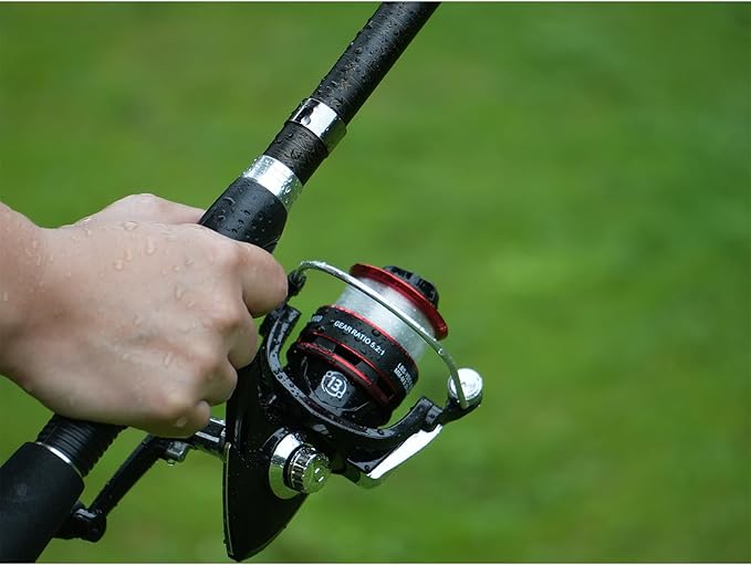 Fishing Pole Combo Set, 2.1m/6.89ft 2PCS Collapsible Rods 2PCS Spinning Reels - Image 4