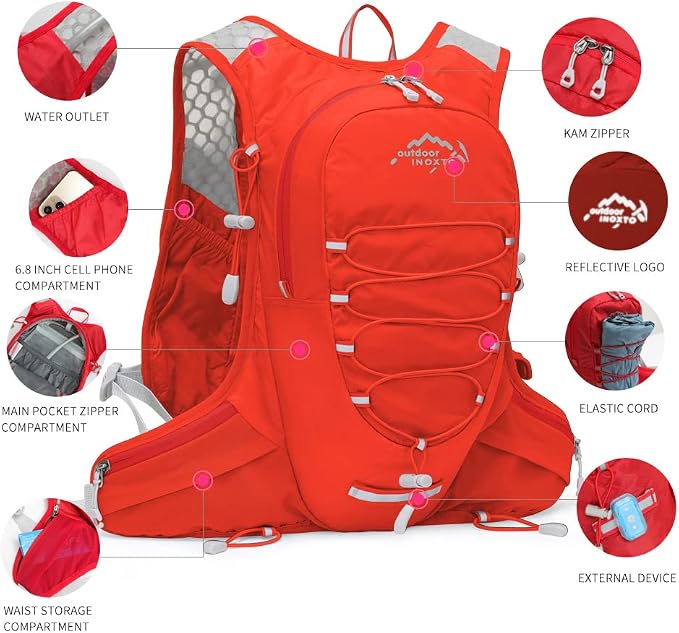 Running Hydration Vest for Men Women Water Backpack for Running 3L Running - Image 3