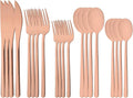 20 Pieces Silverware Set 304 Stainless Steel, Healthy & Eco-Friendly Silver by Uniturcky