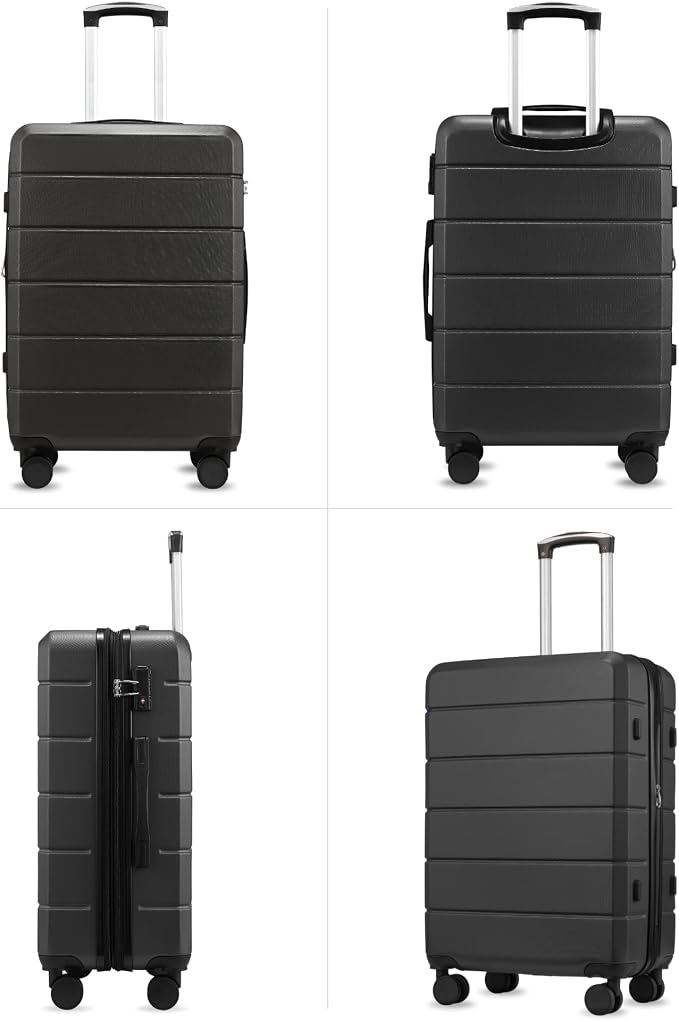 24 Inch Luggage with Spinner Wheels, Expandable Hardside Medium Checked Suitcase - Image 7