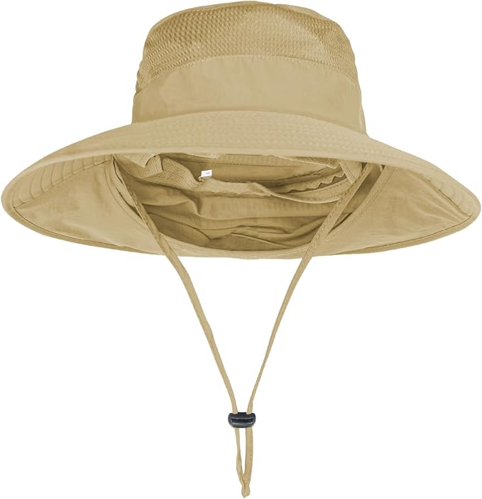 Sun Hats for Men Women Fishing Hat UPF 50+ Breathable Wide Brim Bucket Hats - Image 4