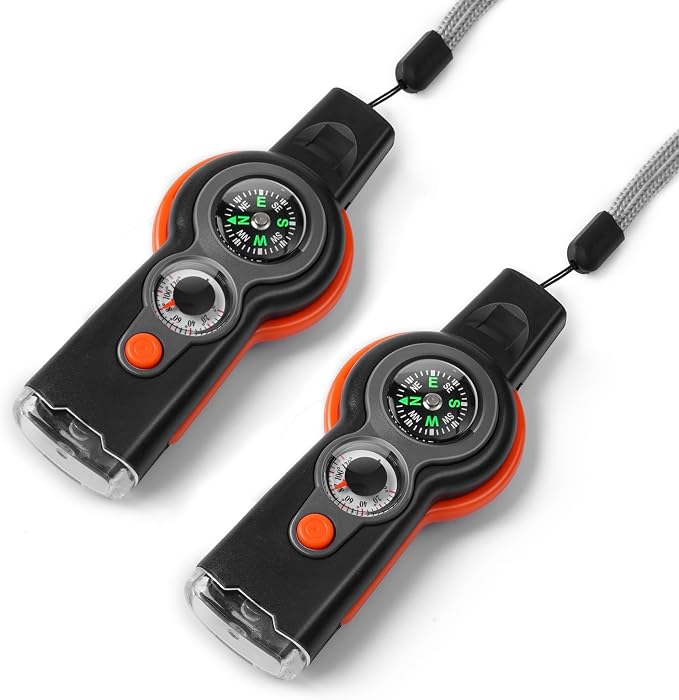 Emergency Survival Function Whistle, Outdoor Multifunctional Tool Safety Whistle by binboll
