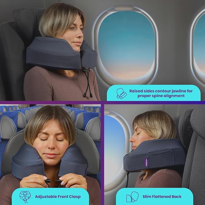 Cabeau Air Travel Pillow for Long Flights – Evolution Plus – U Shaped Memory - Image 4
